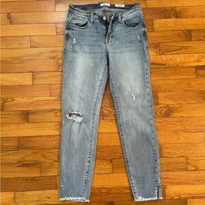 Kensie Light Blue Distressed Skinny Jeans